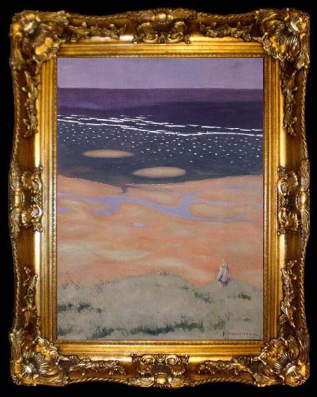 framed  Felix Vallotton Flood at Houlate, ta009-2